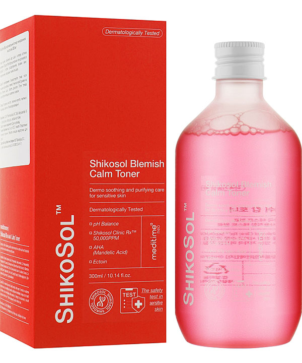 Тонер для чувствительной и проблемной кожи Meditime Shikosol Blemish Calm Toner (300 ml)