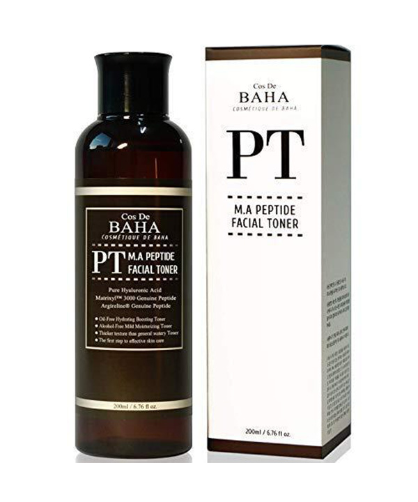 Пептидный тонер с матриксилом и аргирелином для молодости кожи Cos De BAHA M.A. Peptide Facial Toner (200 ml)