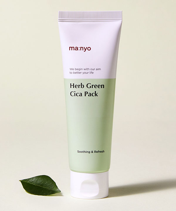 Успокаивающая маска для лица Маньо с экстрактом зеленого чая Manyo Herb Green Cica Pack (75 ml)