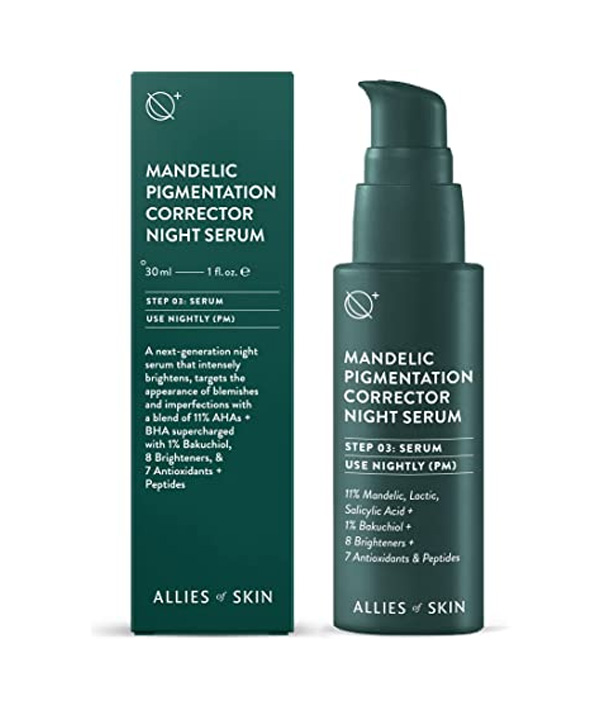 Миндальная ночная сыворотка против пигментации Allies of skin Mandelic Pigmentation Corrector Night Serum (30 ml)