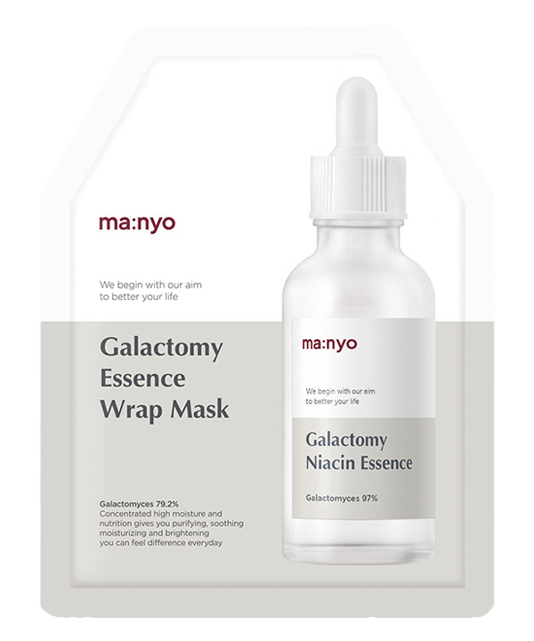 Гидрогелевая маска Маньо против жирного блеска и расширенных пор Manyo Galactomy Essence Wrap Mask (35g)
