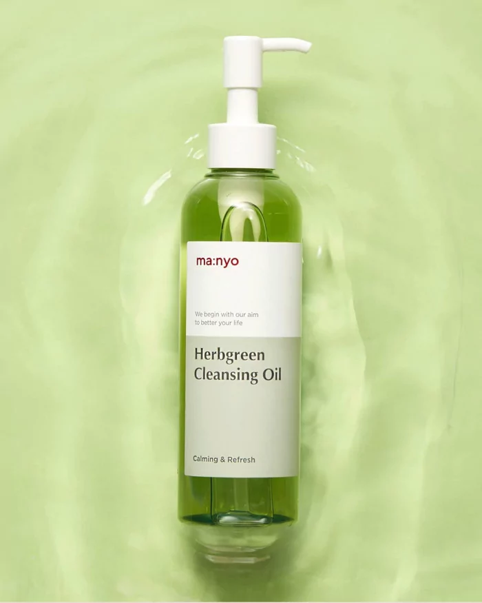 Очищающее гидрофильное масло с экстрактами трав Manyo Herbgreen Cleansing Oil (200 ml)