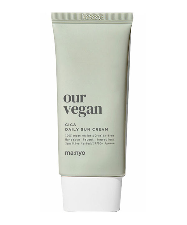 Матирующий солнцезащитный крем для жирной и комбинированной кожи Manyo Our vegan sun cream cica (50 ml)