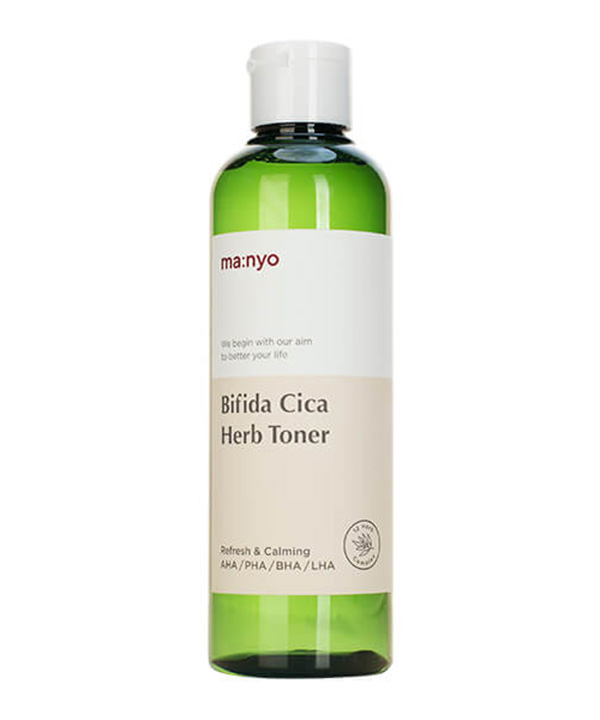 Успокаивающий и очищающий тонер для тонкой и чувствительной кожи Manyo Bifida Cica Herb Toner (210 ml)