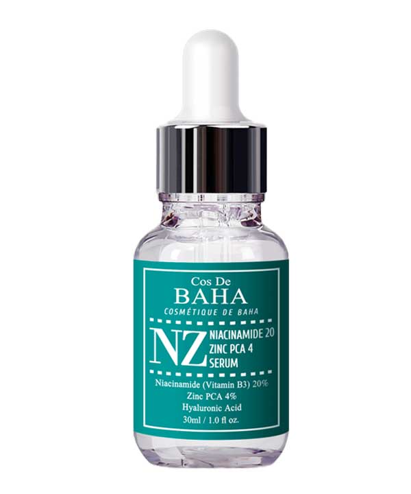 Сыворотка для борьбы с акне, расширенными порами и неровным тоном кожи Cos De BAHA Niacinamide 20% + Zinc 4% Serum for Face (30 ml)