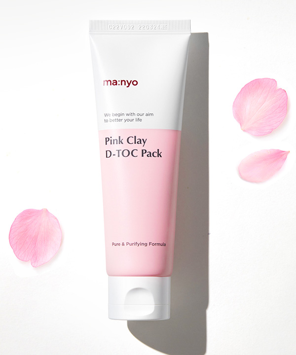 Маска для лица очищающая на основе глины MANYO Pink Clay D-TOC Pack (75ml)