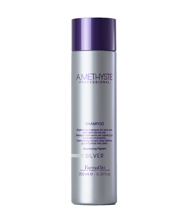 Шампунь для осветленных и седых волос FarmaVita Amethyste silver shampoo 250 ml