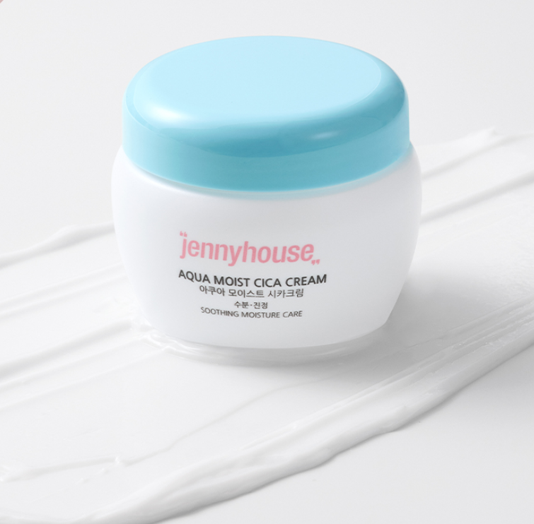 Увлажняющий крем с центеллой Jennyhouse  Aqua Moist Cicia Moistube Cream 250ml