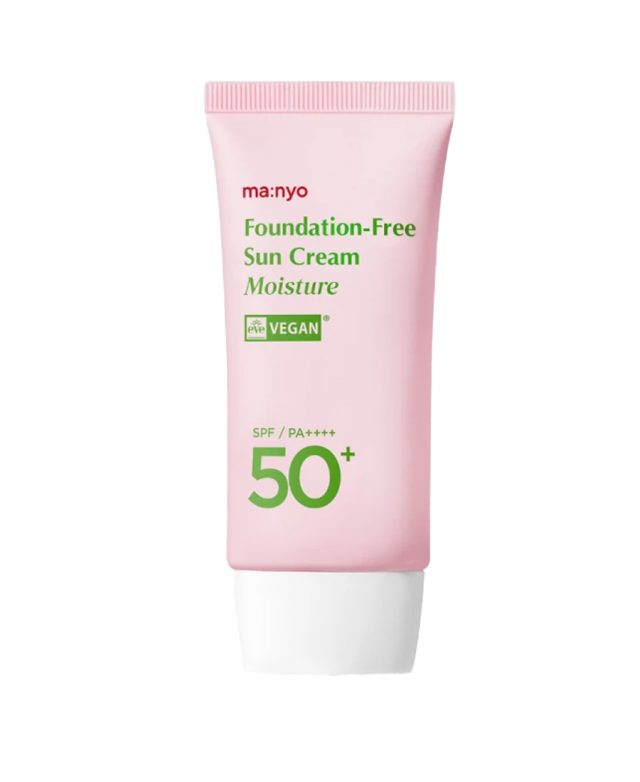 Увлажняющий солнцезащитный крем с тональным эффектом и влажным финишем Manyo Foundation-Free Sun Cream Moisture SPF50+ PA++++ (50 ml)