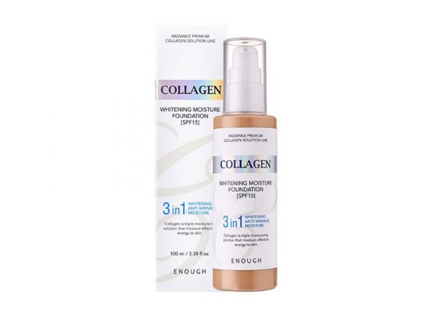 ENOUGH – Тональная основа с коллагеном 3 в 1 Collagen Whitening moisture foundation #13 [100ml]