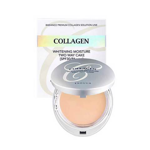 ENOUGH – Коллагеновая пудра для лица 3 в 1 Collagen twoway cake (including Refill) #13 [13g(+13g)]