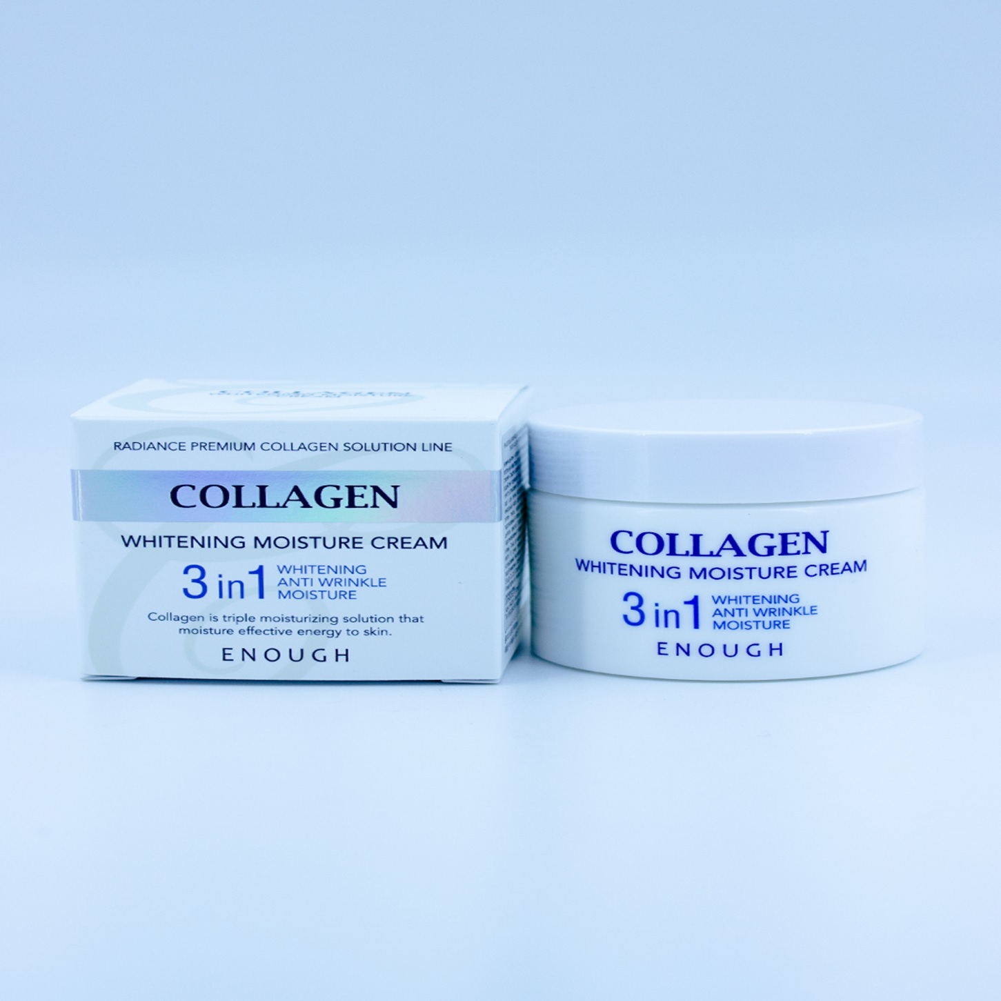 ENOUGH – КРЕМ ДЛЯ ЛИЦА УВЛАЖНЯЮЩИЙ С КОЛЛАГЕНОМ И ОТБЕЛИВАЮЩИМ ЭФФЕКТОМ Collagen Whitening moisture cream [50g]