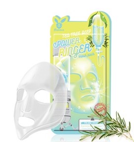 ELIZAVECCA TEA TREE DEEP POWER RINGER MASK PACK 23g Тканевая маска для лица