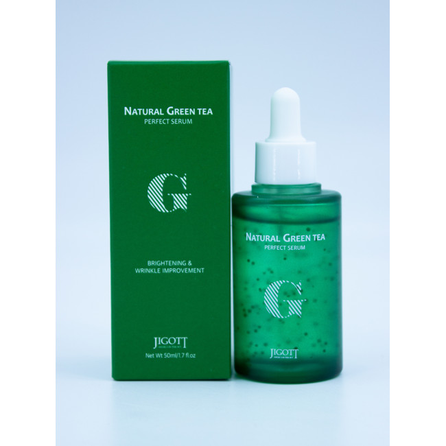 Jigott – Сыворотка для лица с экстрактом зеленого чая  Natural Green Tea Perfect Serum [50ml]