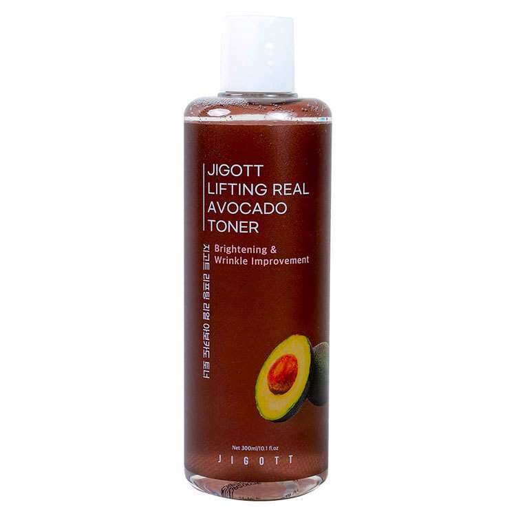 Jigott – Тонер-лифтинг для лица с авокадо Lifting Real Avocado Toner [300ml]