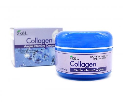 EKEL – Крем интенсивный увлажняющий для лица с коллагеном Ampule Intensive Cream Collagen [110g]