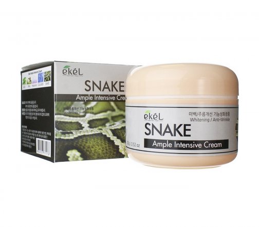 EKEL – Крем для лица с пептидом змеи Ampule Intensive Cream Snake [110g]
