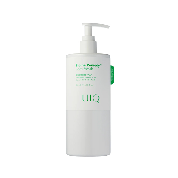 Мягкий обновляющий гель для душа с пробиотиками и LHA-кислотой UIQ Biome Remedy Body Wash 500 мл