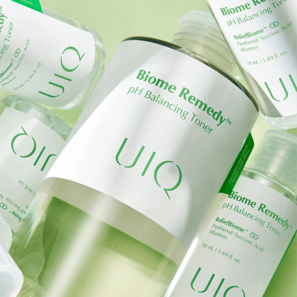 Успокаивающий тонер c янтарной кислотой и пробиотиками UIQ Biome Remedy pH Balancing Toner 300 мл