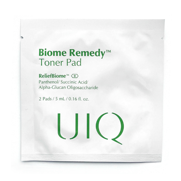 Успокаивающий пэд для чувствительной и комбинированной кожи с пробиотиками UIQ Biome Remedy Toner pad 2 шт