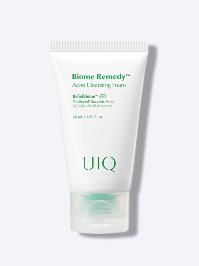 Очищающая пенка с постбиотиками против акне UIQ Biome Remedy Acne Cleansing Foam 50 мл