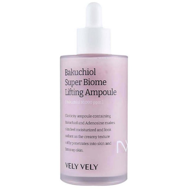 Лифтинг-сыворотка с бакучиолом Vely Vely Bakuchiol Super Biome Lifting Ampoule 100 мл