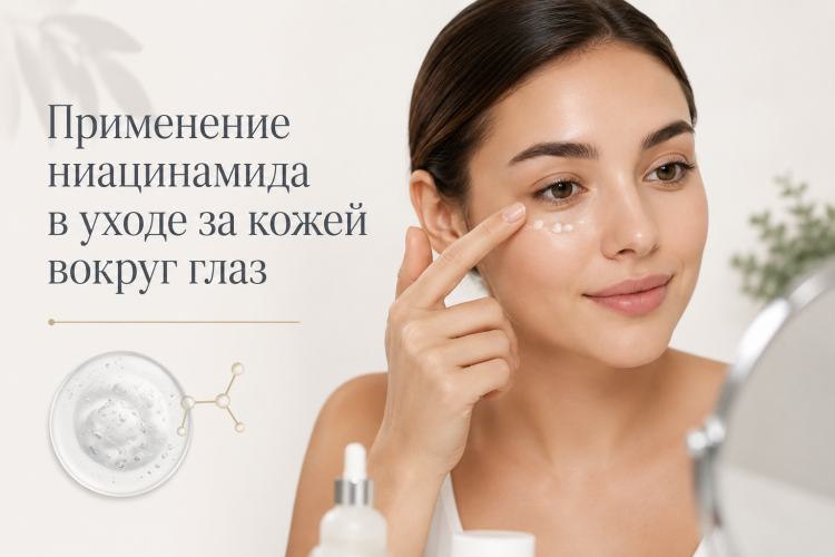 Применение ниацинамида в уходе за кожей вокруг глаз