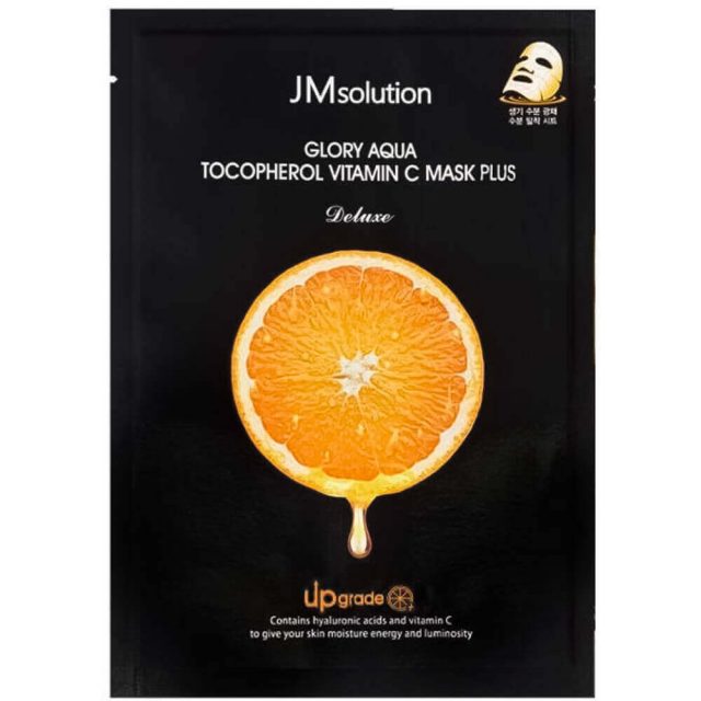 JMsolution Тканевая маска для выравнивания тона Glory Aqua Tocopherol Vitamin C 30 мл