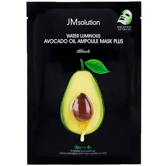JMsolution Питательная ультратонкая маска с авокадо Water Luminous Avocado Oil Ampoule Mask 35мл