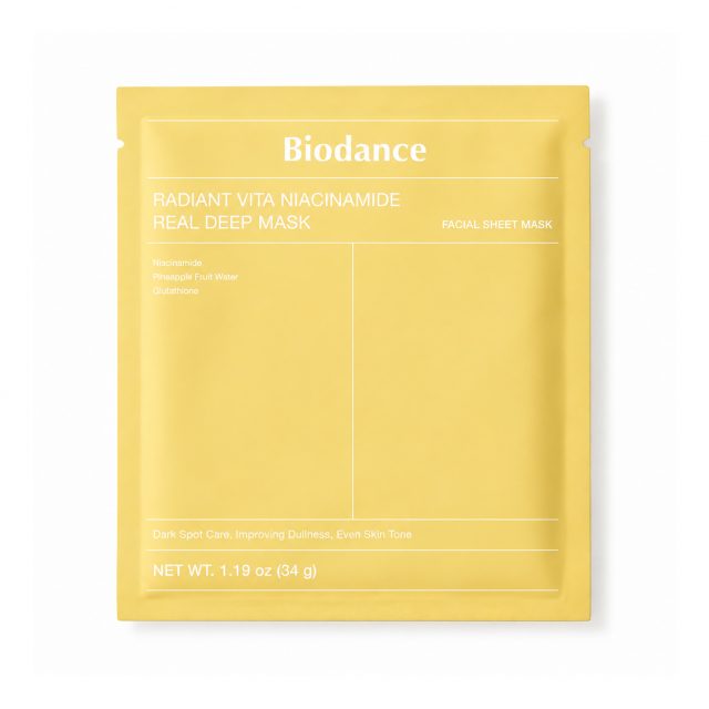 Biodance Гидрогелевая маска с витаминным комплексом Radiant Vita Niacinamide Real Deep Mask 34г