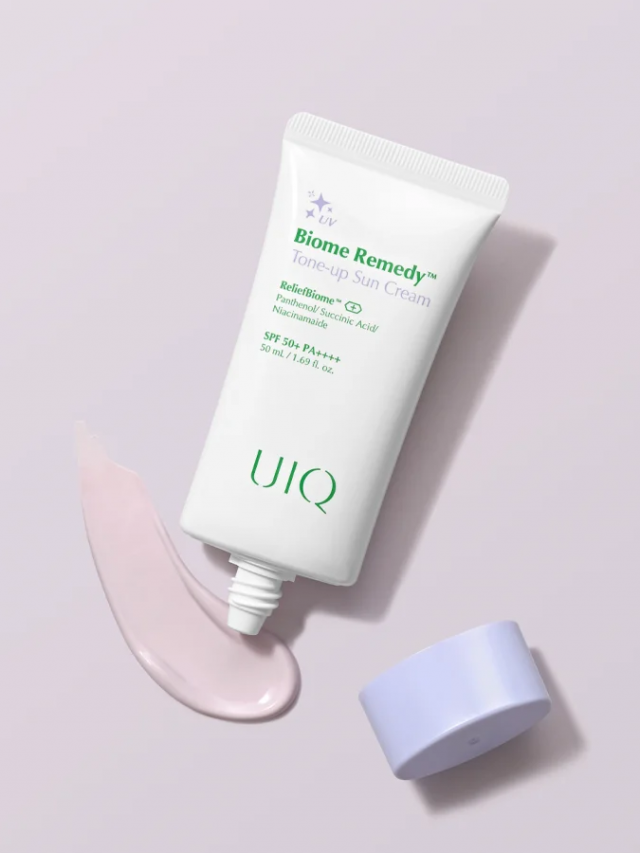UIQ Тонизирующий солнцезащитный крем Biome Remedy Tone-up Sun Cream 50 мл