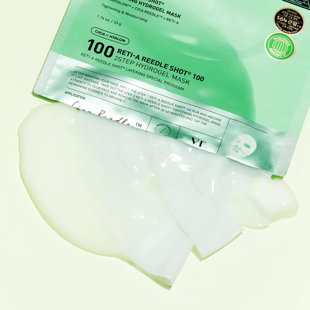 VT Cosmetics Маска двухступенчатый уход с ретинолом Reti-A Reedle Shot 100 2Step Hydrogel Mask 33г