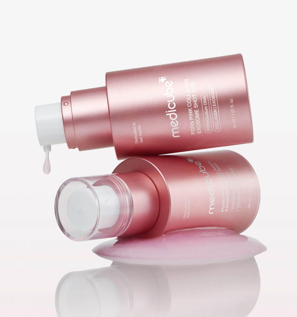 Сыворотка с микроиглами и экзосомами Medicube PDRN Pink Collagen Exosome Shot 2000 30мл