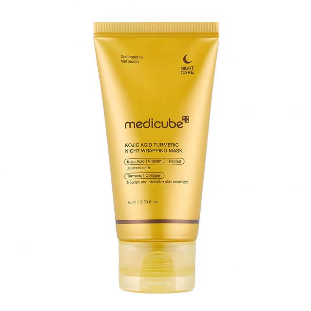 Ночная маска-плёнка с ретинолом и витамином С и койевой кислотой Medicube Kojic Acid Turmeric Night Wrapping Mask