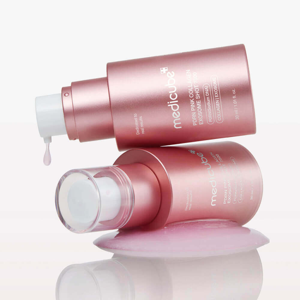 Интенсивная омолаживающая ампула с микроиглами medicube PDRN Pink Collagen Exosome Shot Serum 7500