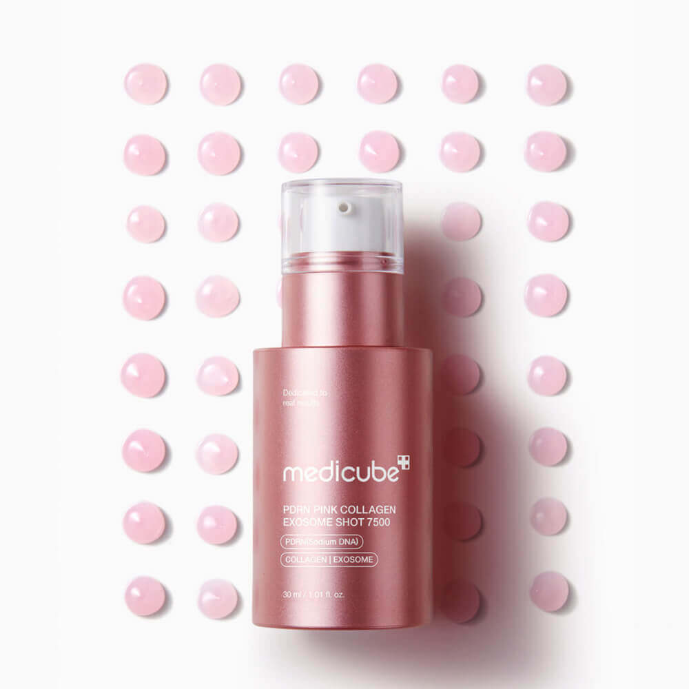 Интенсивная омолаживающая ампула с микроиглами medicube PDRN Pink Collagen Exosome Shot Serum 7500