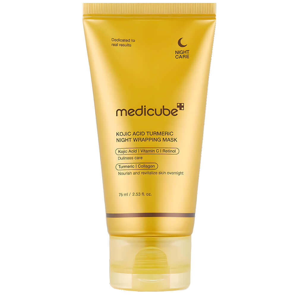 Ночная маска-плёнка с ретинолом и витамином С и койевой кислотой Medicube Kojic Acid Turmeric Night Wrapping Mask