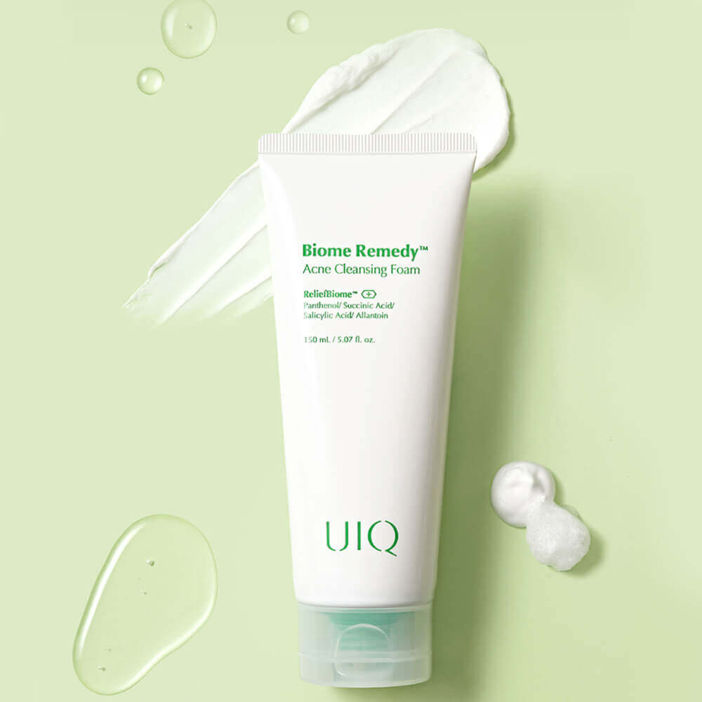 Очищающая пенка с салициловой кислотой для проблемной кожи UIQ Biome Remedy Acne Cleansing Foam 150 мл
