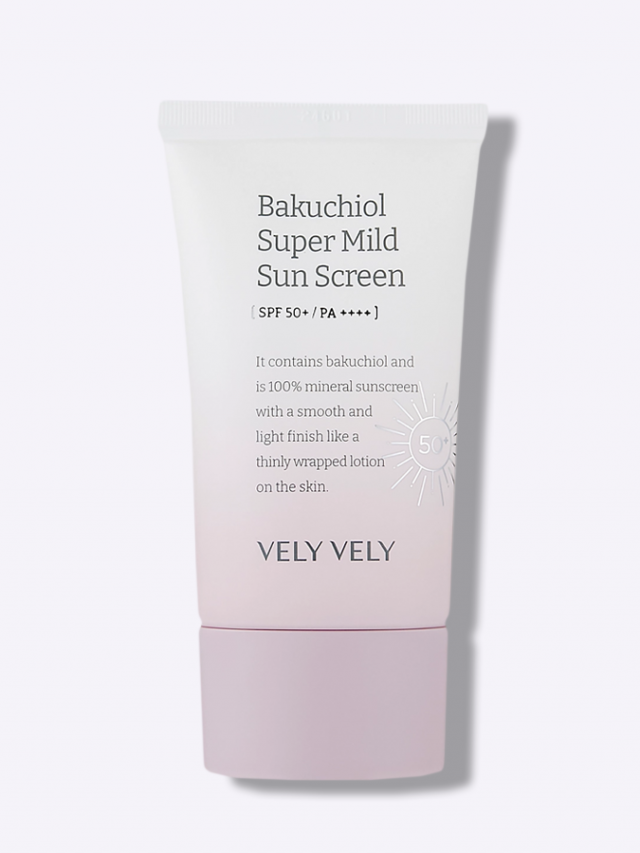 Супермягкий солнцезащитный крем с бакучиолом для чувствительной кожи SPF50 Bakuchiol Super Mild Sunscreen 50 мл