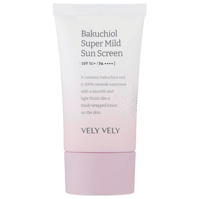 Супермягкий солнцезащитный крем с бакучиолом для чувствительной кожи SPF50 Bakuchiol Super Mild Sunscreen 50 мл