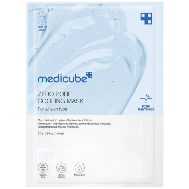 Охлаждающая тканевая маска с ниацинамидом и аденозином Medicube Zero Pore Cooling Mask 27г