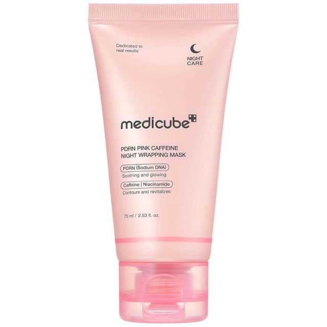 Ночная маска-плёнка с ПДРН и кофеином medicube PDRN Pink Caffeine Night Wrapping Mask