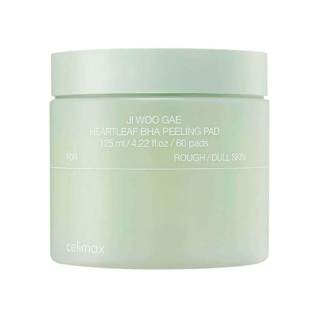 Отшелушивающие пэды с экстрактом хауттюйнии Celimax Ji Woo Gae Heartleaf BHA Peeling Pad