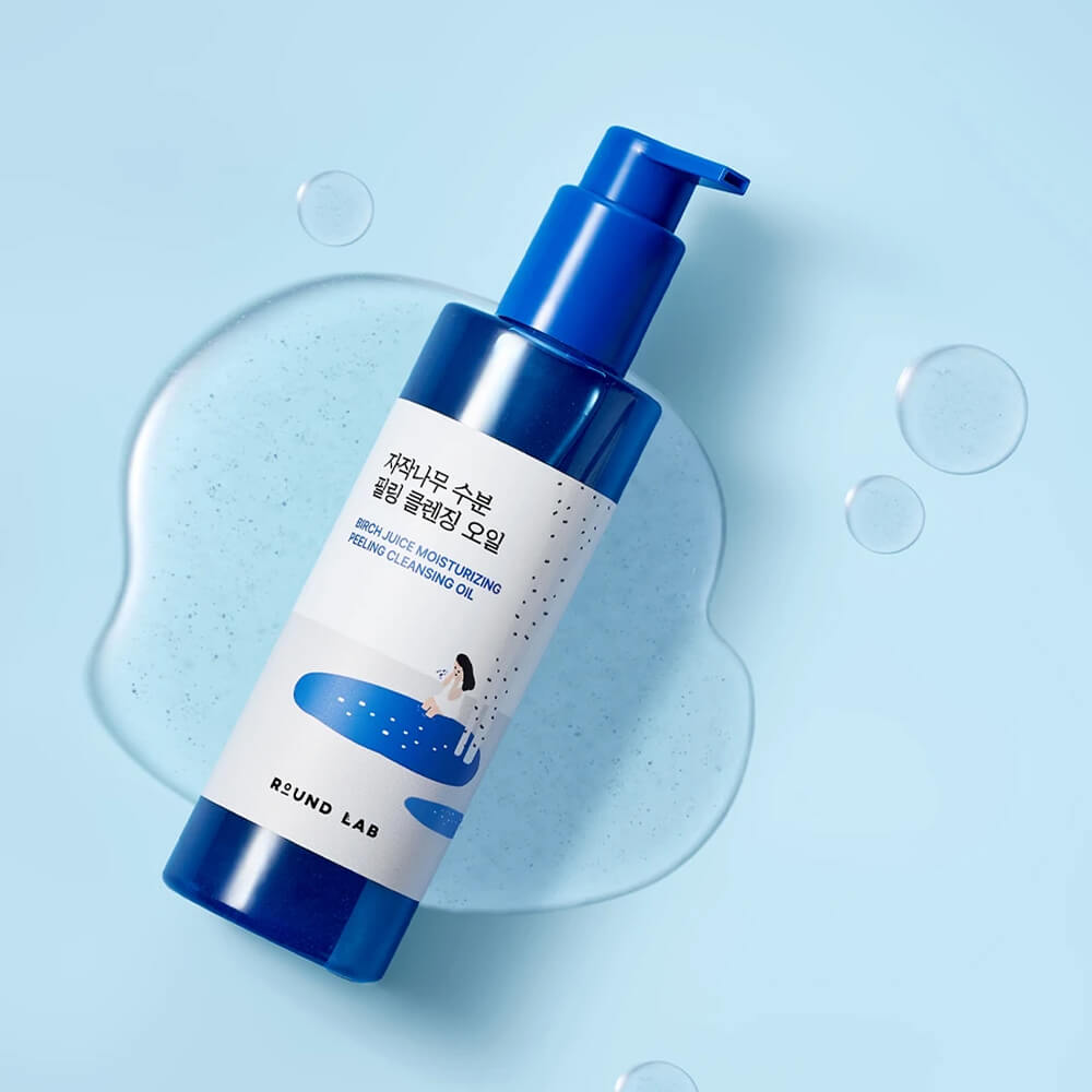 Гидрофильное масло с берёзовым соком Round Lab Birch Juice Moisturizing Peeling Cleansing Oil