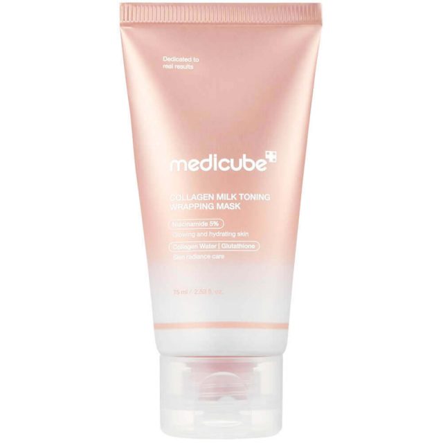 Маска-плёнка с коллагеном и ниацинамидом medicube Collagen Milk Toning Wrapping Mask