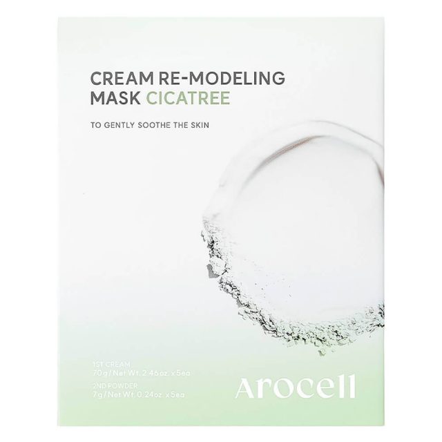 Успокаивающая альгинатная маска c чайным деревом AROCELL Cream Remodeling Mask Cicatree 77г *5 шт