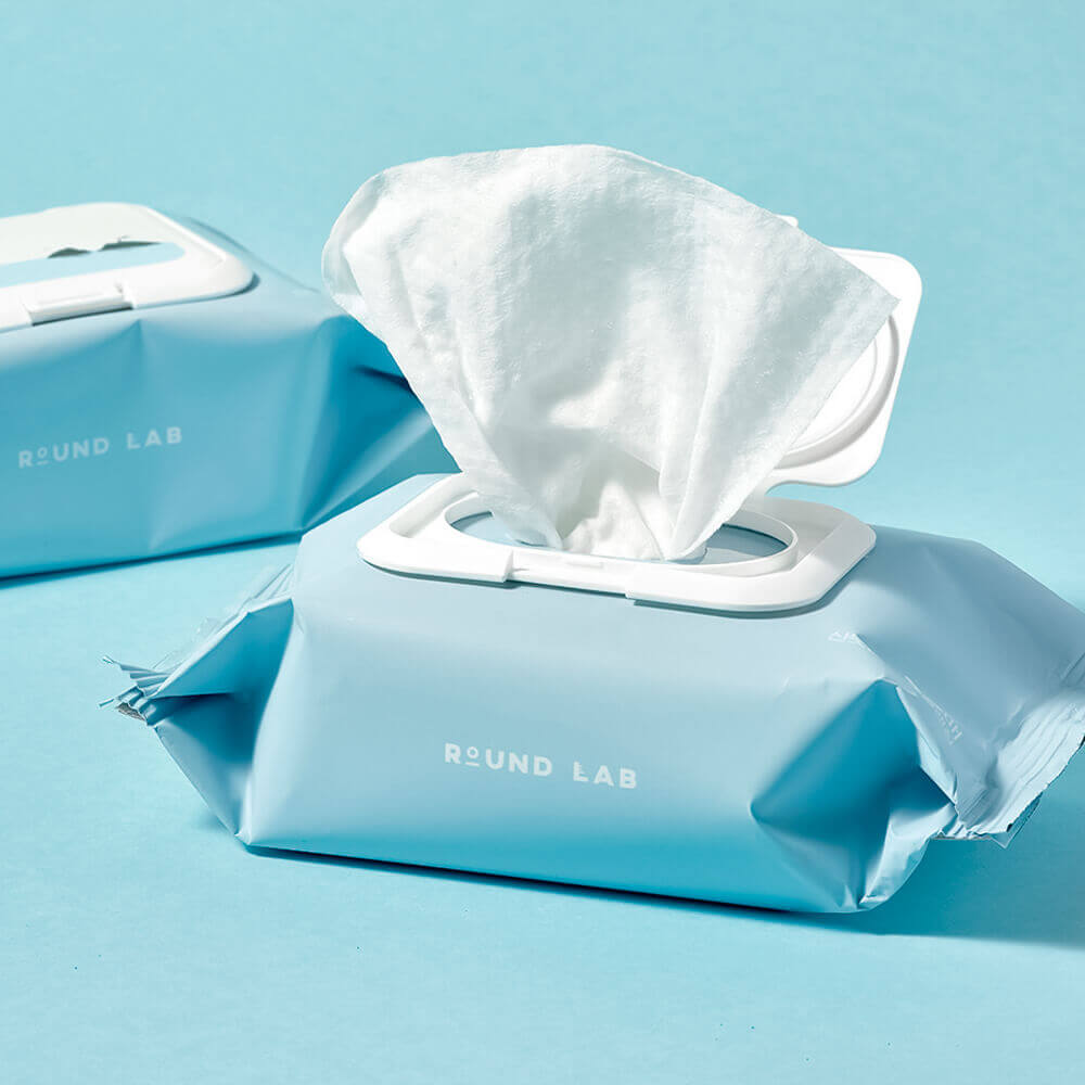 Очищающие салфетки для снятия макияжа ROUND LAB 1025 Dokdo Cleansing Tissue 30шт/178 мл