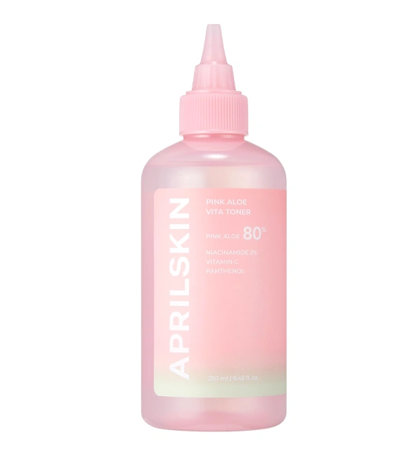 Успокаивающий тонер с розовым алоэ и ниацинамидом APRILSKIN Pink Aloe Vita Toner 250 мл