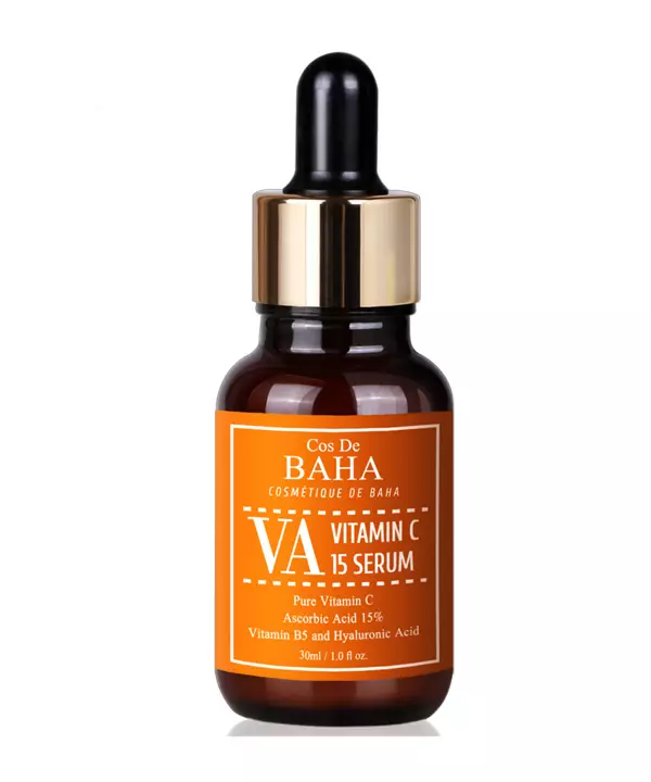 Антивозрастная сыворотка для сияния кожи с витамином С и пантенолом Cos De BAHA Vitamin C 15% Ascorbic Acid (30 ml)