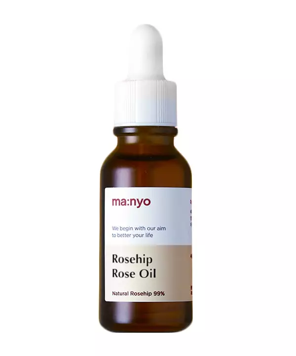 Натуральное масло шиповника от шрамов и ожогов Manyo Rosehip Rose Oil Маньо